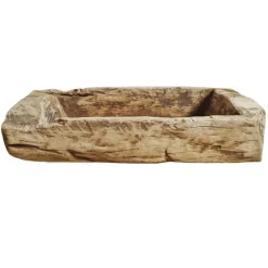 Pamono Antique Indian Narrow Wood Trough><noscript><img width=