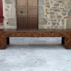 Pamono Antique Indonesian Bench in Carved Wood, 1890s> Benches