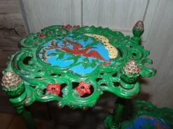 Pamono Antique Industrial German Brass Garden Table><noscript><img width=