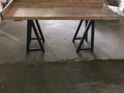 Outlet Pamono Antique Industrial Hungarian Butcher's Block Worktable