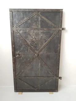 Outlet Pamono Antique Industrial Iron Door, 18th Century