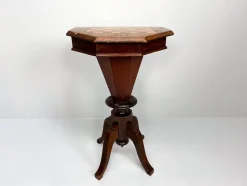 Pamono Antique Inlaid Chess Trumpet Sewing Table> Game Tables
