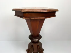 Pamono Antique Inlaid Chess Trumpet Sewing Table> Game Tables