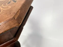 Pamono Antique Inlaid Chess Trumpet Sewing Table><noscript><img width=