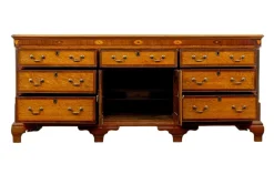 Pamono Antique Inlaid Oak Dresser Base, 1760s><noscript><img width=