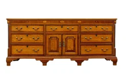 Pamono Antique Inlaid Oak Dresser Base, 1760s><noscript><img width=