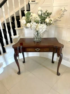 Pamono Antique Irish George II Chippendale Mahogany Card Table, 1750><noscript><img width=