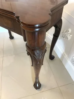 Pamono Antique Irish George II Chippendale Mahogany Card Table, 1750><noscript><img width=