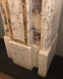 Pamono Antique Irish Georgian Fireplace Mantel in Marble