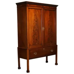 Sale Pamono Antique Irish Georgian Style Hardwood Wardrobe from Millar & Beatty