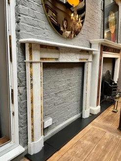 Outlet Pamono Antique Irish Regency Fireplace in Marble, 1830