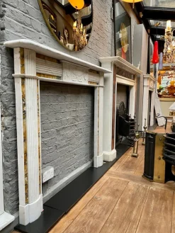 Outlet Pamono Antique Irish Regency Fireplace in Marble, 1830