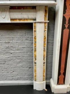 Outlet Pamono Antique Irish Regency Fireplace in Marble, 1830