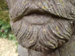 Pamono Antique Iron Bust of Man Garden Sculpture, 1920> Garden Accessories