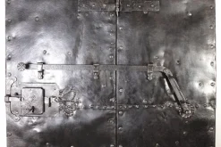 Online Pamono Antique Iron Clad Folding Door, Bohemia, 1760s