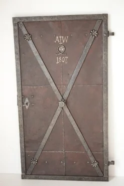 New Pamono Antique Iron Plate Door, 1800s