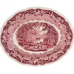 Pamono Antique Ironstone and Ceramic Vista Pattern Platter from Masons> Serving Dishes