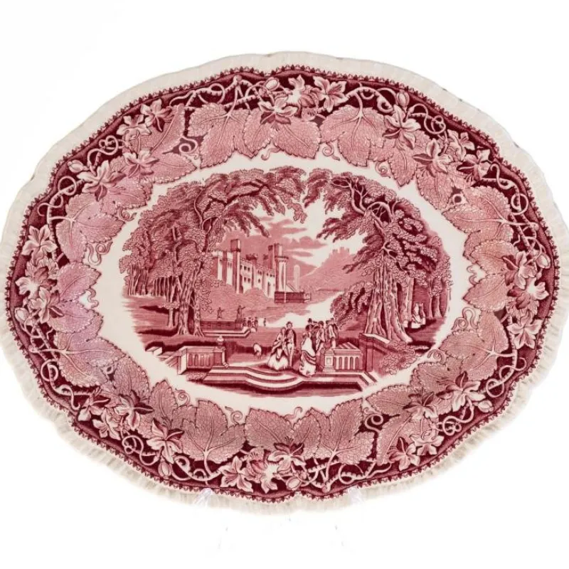 Pamono Antique Ironstone and Ceramic Vista Pattern Platter from Masons> Serving Dishes