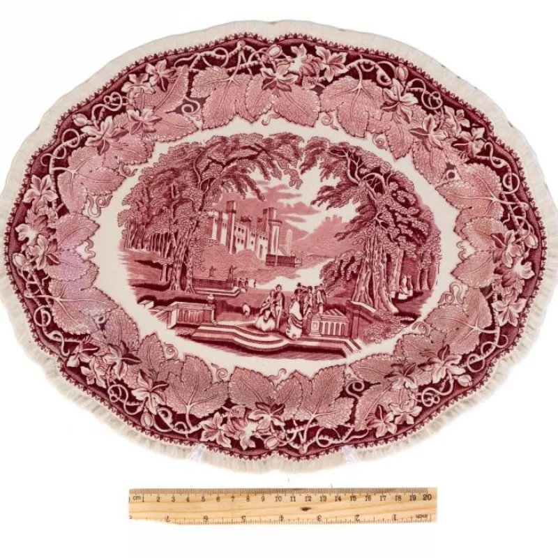Pamono Antique Ironstone and Ceramic Vista Pattern Platter from Masons> Serving Dishes