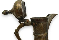New Pamono Antique Islamic Teapot in Brass Bukhara, 1900s