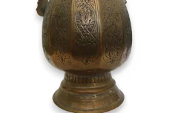 New Pamono Antique Islamic Teapot in Brass Bukhara, 1900s