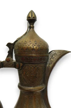 New Pamono Antique Islamic Teapot in Brass Bukhara, 1900s