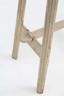 Pamono Antique Italian Beige Wood Ladder, 1920s