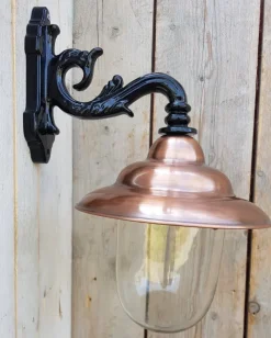 Discount Pamono Antique Italian Black Copper Wall Lantern