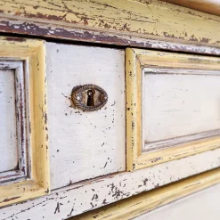 Pamono Antique Italian Chest of Drawers with Marble Top, 1800s><noscript><img width=