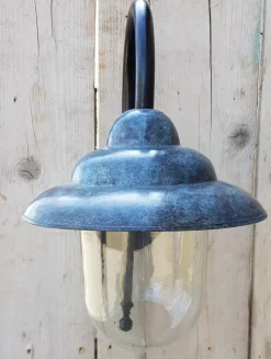 Online Pamono Antique Italian Green Copper Patina Outdoor Wall Lamp