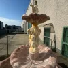 Pamono Antique Italian Hand-Carved Marble Fountain with Classic Shaped Basin> Garden Accessories