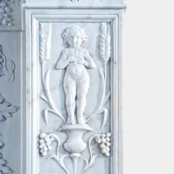 Pamono Antique Italian Marble Renaissance Revival Fireplace Mantel, 1890><noscript><img width=