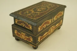 Pamono Antique Italian Sorrento Wood Jewelery Box, 1800s><noscript><img width=