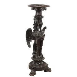 Pamono Antique Italian Vase Holder in Walnut> Pedestals And Columns