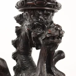 Pamono Antique Italian Vase Holder in Walnut><noscript><img width=