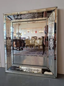 Pamono Antique Italian Venetian Mirror, 1890s><noscript><img width=