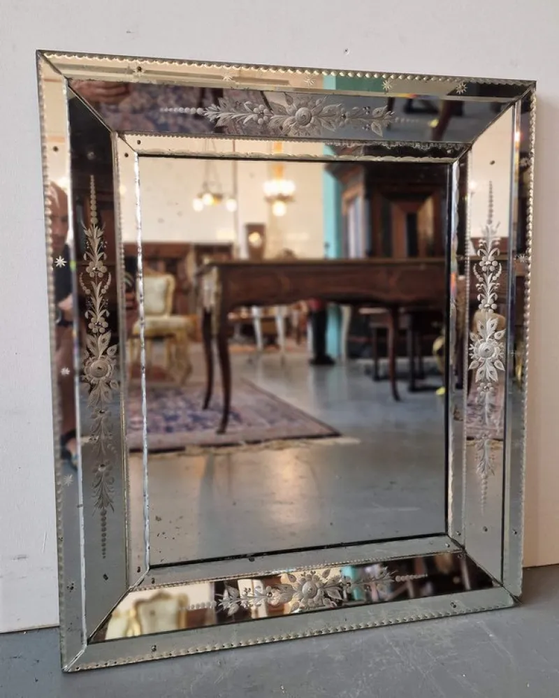 Pamono Antique Italian Venetian Mirror, 1890s> Mirrors