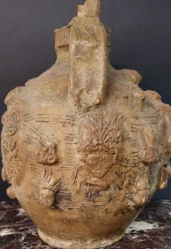 Pamono Antique Italian Votive Vase in Terracotta, 1800s><noscript><img width=