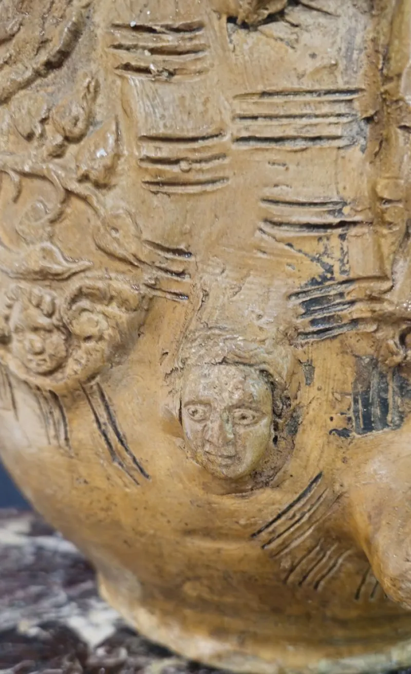 Pamono Antique Italian Votive Vase in Terracotta, 1800s> Vases
