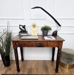 Pamono Antique Italian Walnut Desk, 1890s