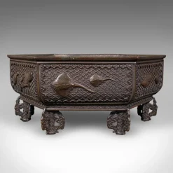 Pamono Antique Japanese Bronze Bonsai Jardiniere, 1850> Planters And Jardiniere