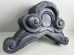 New Pamono Antique Japanese Kawara Onikawara Rooftop Ornament