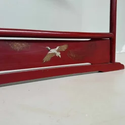 Discount Pamono Antique Japanese Lacquered Crane Kimono Hanger Stand