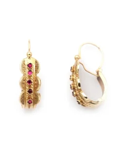Pamono Antique Lighter Poissardes Earrings, Set of 2><noscript><img width=
