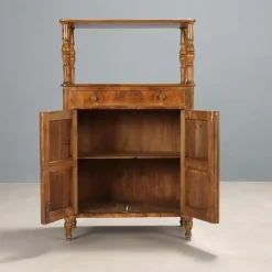 Pamono Antique Louis Philippe Walnut and Poplar Cupboard, 19th Century><noscript><img width=