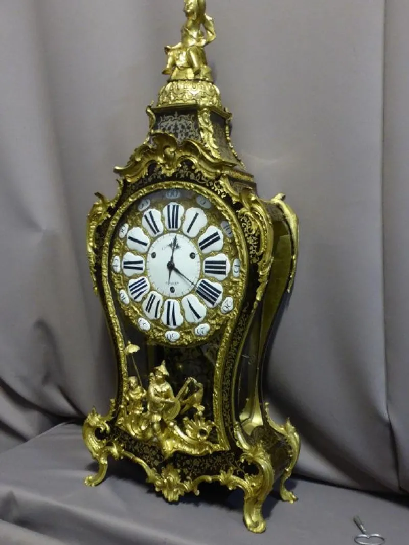 Pamono Antique Louis XV Grand Cartel Clock by Gosselin> Clocks
