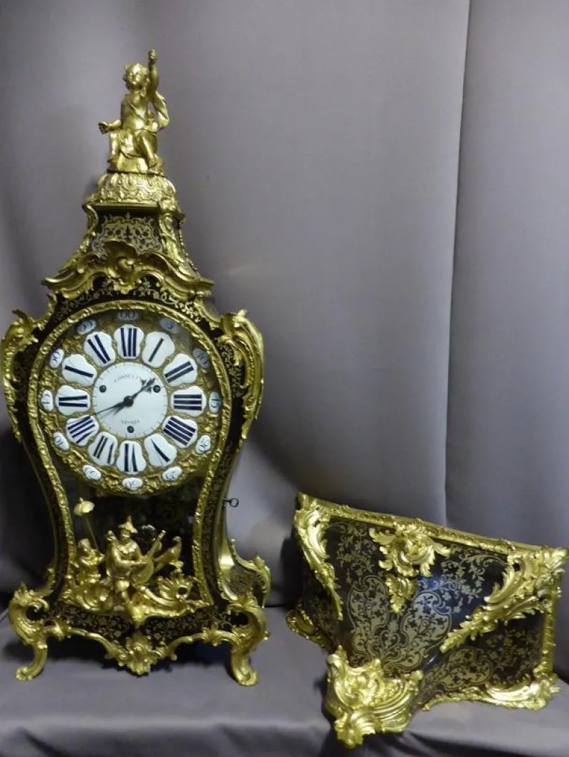 Pamono Antique Louis XV Grand Cartel Clock by Gosselin> Clocks