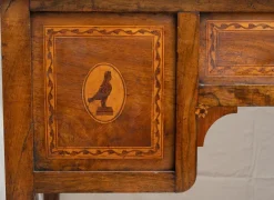Pamono Antique Louis XVI Center Room Desk in Solid Walnut, Naples, 18th Century><noscript><img width=