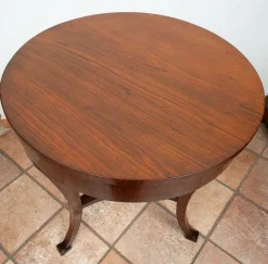 Pamono Antique Louis XVI Neapolitan Coffee Table in Walnut Burl, 18th Century