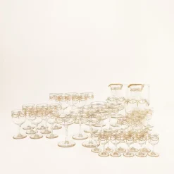 Sale Pamono Antique Louis XVI Style 43-Piece French Baccarat Glassware Set, Set of 43